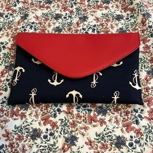 J. Crew Anchor clutch